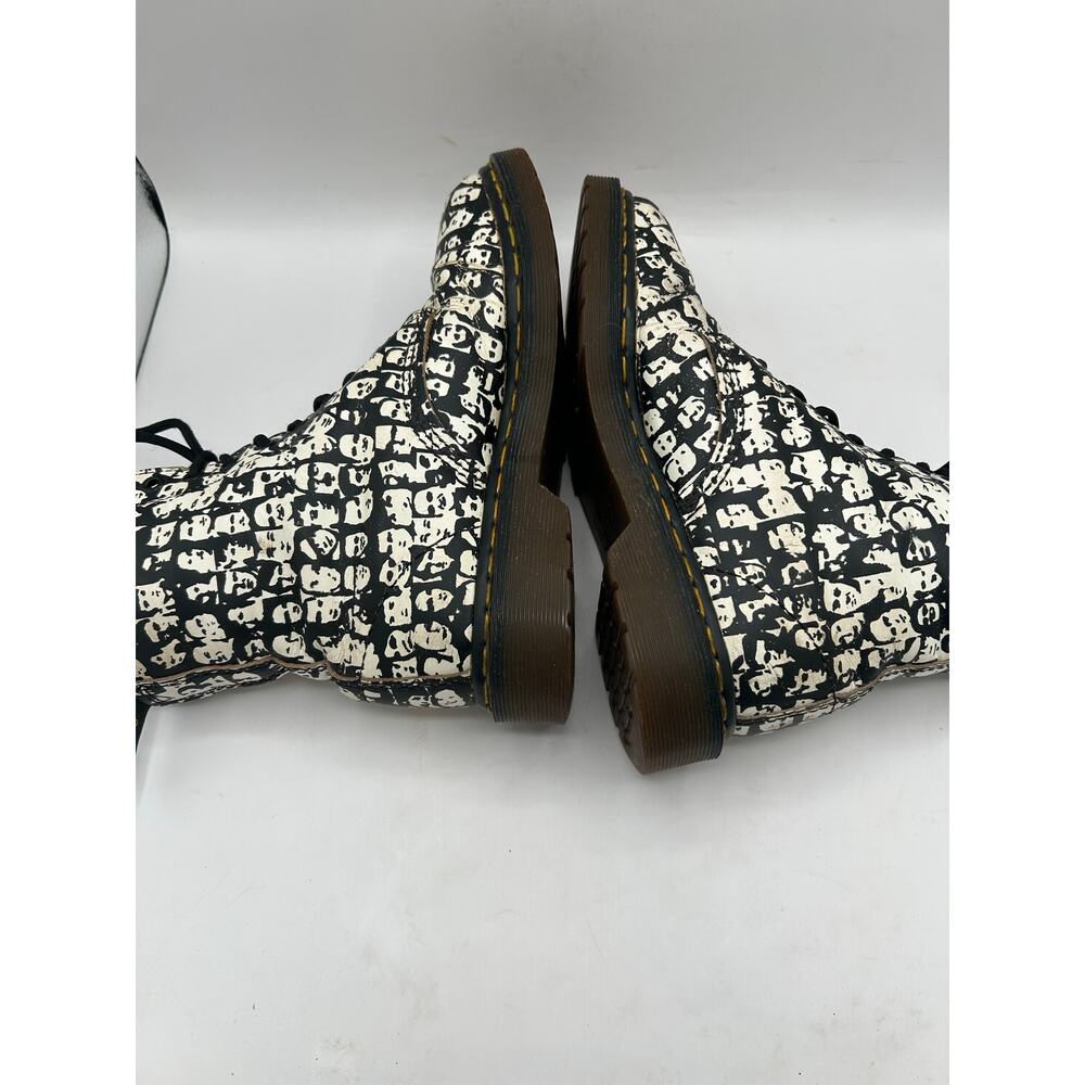 RARE VTG Dr Martens 1460 Boots England Andy Warhol Face Prints  UK 5 EU 38 US 7 - Picture 9 of 13